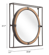ZUO Capell Mirror Antique Gray