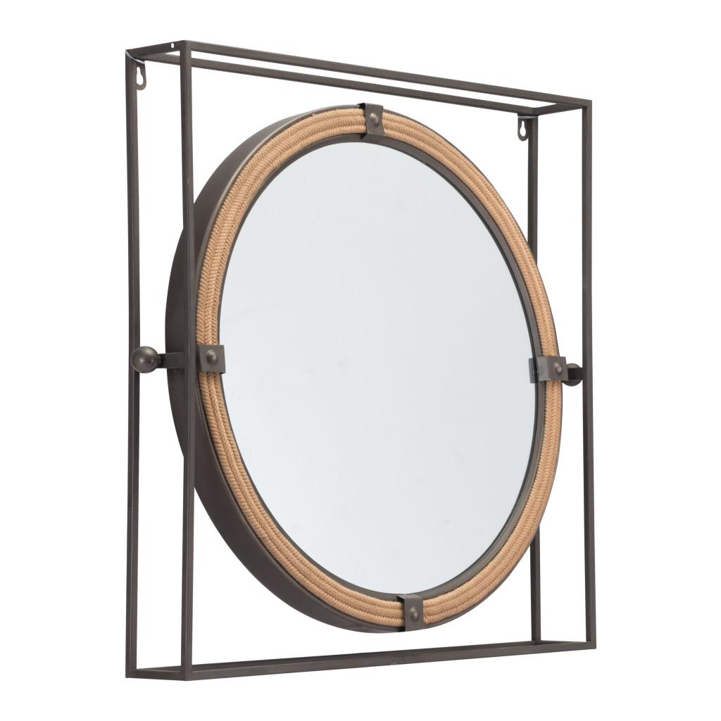 ZUO Capell Mirror Antique Gray