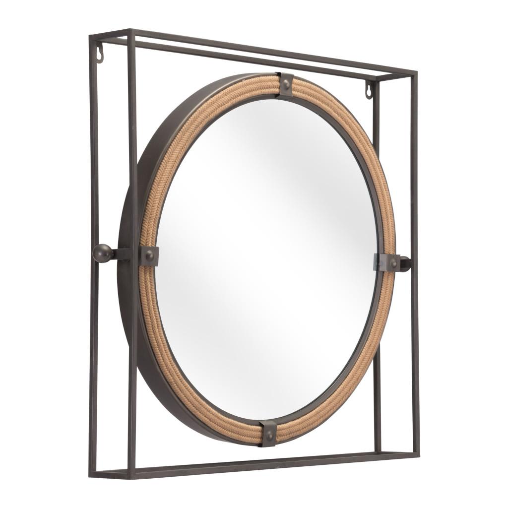 ZUO Capell Mirror Antique Gray