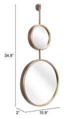 ZUO Mott Mirror Bronze