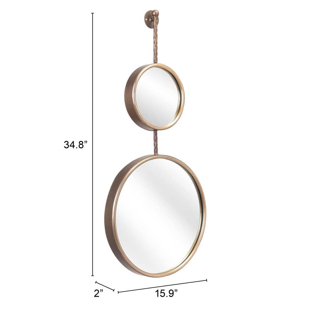 ZUO Mott Mirror Bronze