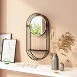 ZUO Saroni Mirror Shelf Antique Gray