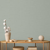 DecoratorsBest Horizontal Stria Texture Green Wallpaper