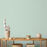 DecoratorsBest Horizontal Stria Texture Aqua Green Wallpaper