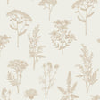 DecoratorsBest Luminous Botanical Sketch Gold Metallic Wallpaper