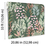 DecoratorsBest Serene Meadow Green Ground Wallpaper