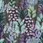 DecoratorsBest Serene Meadow Green and Purple on Black Ground Wallpaper