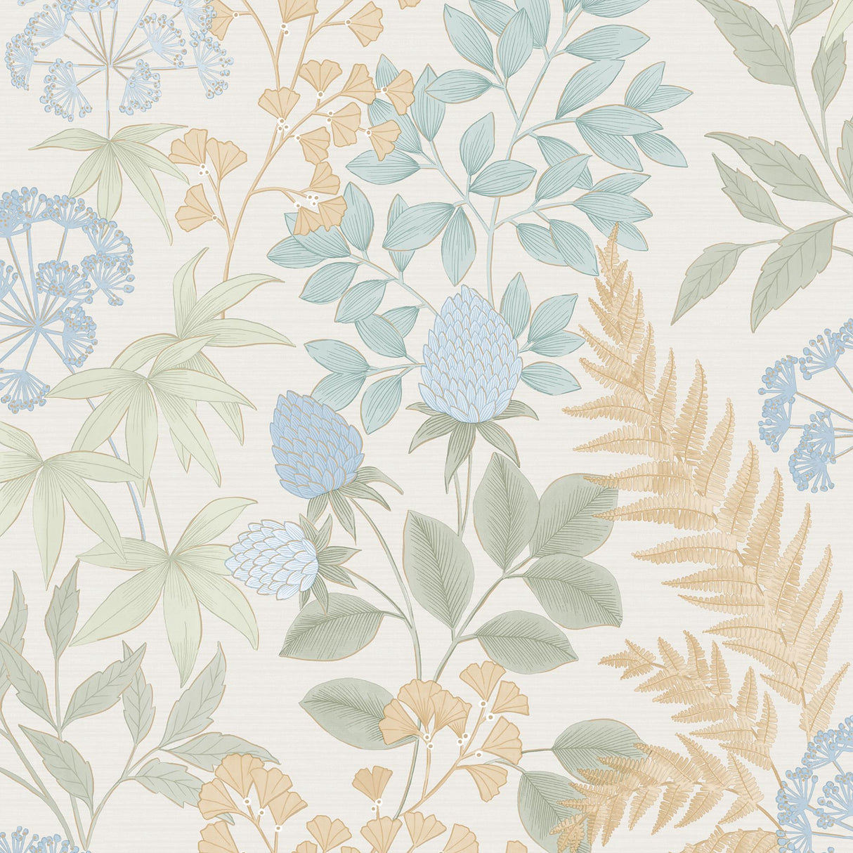 DecoratorsBest Gilded Bloom Cream Ground Wallpaper