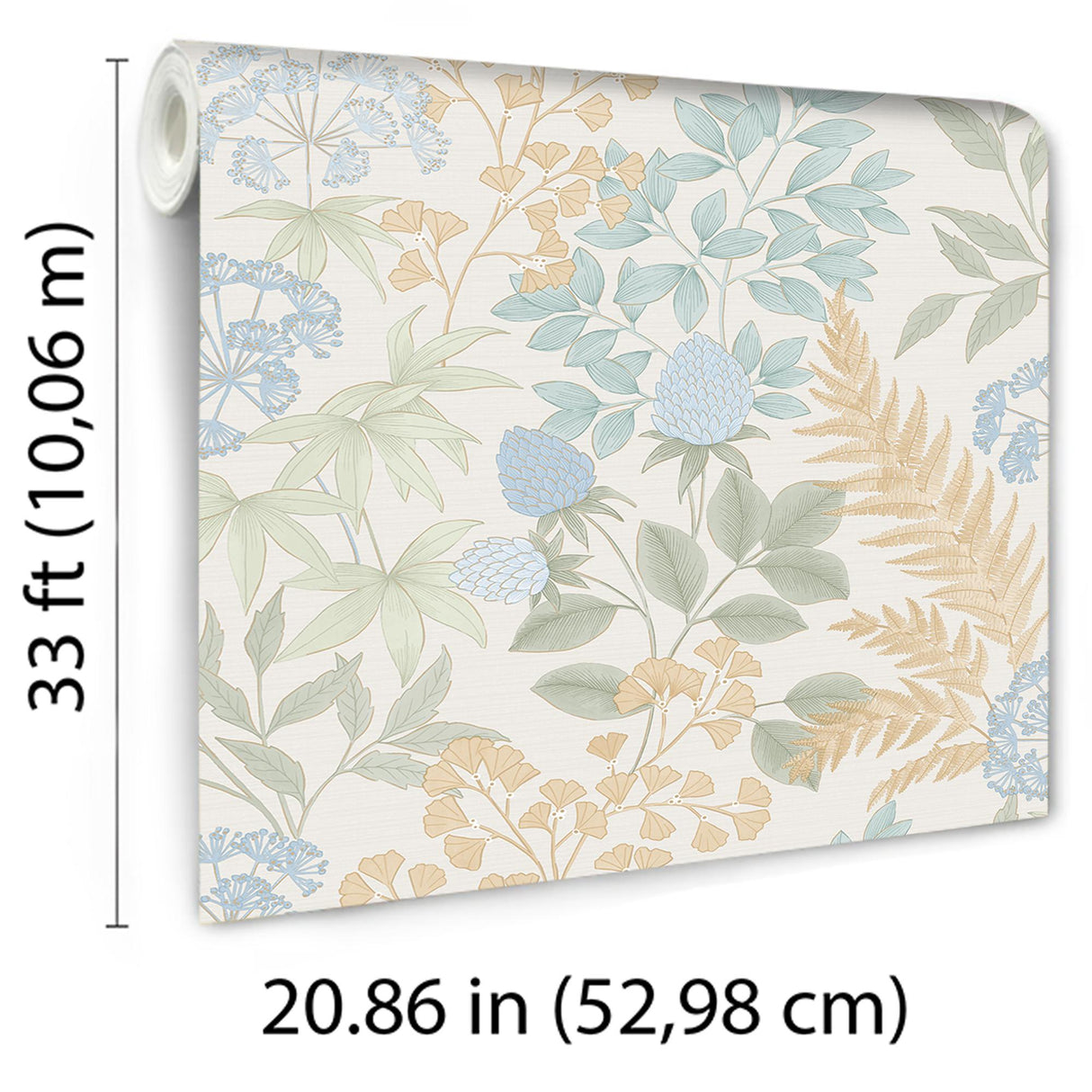 DecoratorsBest Gilded Bloom Cream Ground Wallpaper