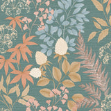 DecoratorsBest Gilded Bloom Green Ground Wallpaper