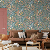 DecoratorsBest Gilded Bloom Green Ground Wallpaper