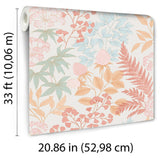 DecoratorsBest Gilded Bloom Red on White Ground Wallpaper