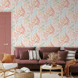 DecoratorsBest Gilded Bloom Red on White Ground Wallpaper