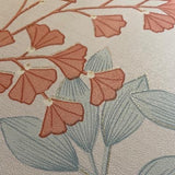 DecoratorsBest Gilded Bloom Red on White Ground Wallpaper