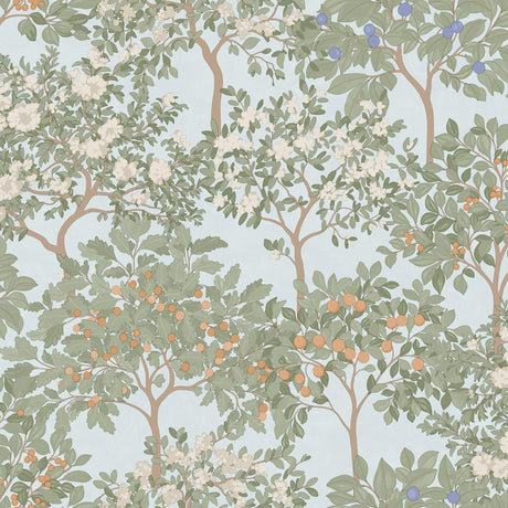 DecoratorsBest Arbor Serenade Blue Wallpaper