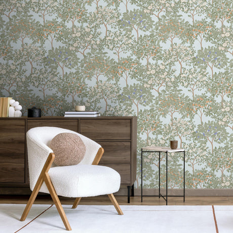 DecoratorsBest Arbor Serenade Blue Wallpaper