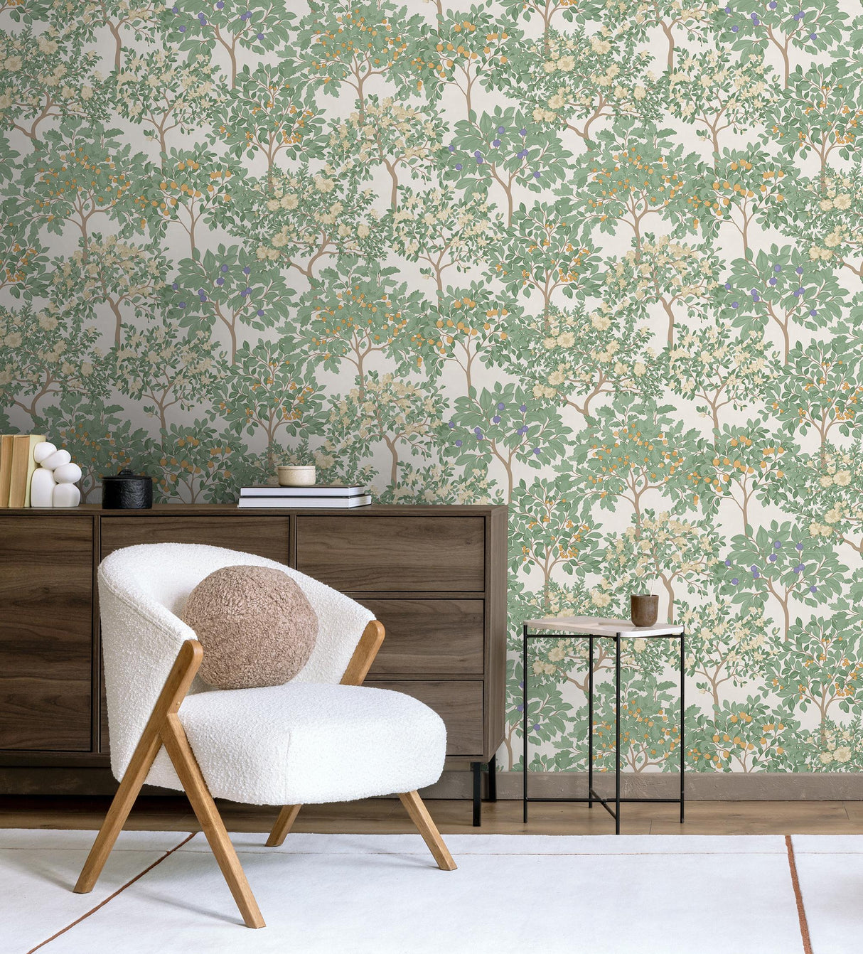 Veer Decor Arbor Serenade Cream Ground Wallpaper