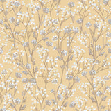 DecoratorsBest Blossom Branches Yellow Wallpaper