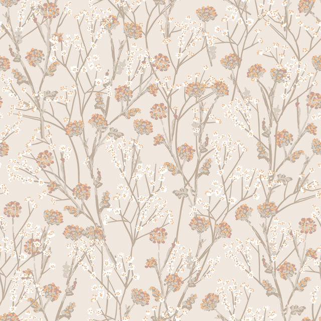DecoratorsBest Blossom Branches Grey Beige Wallpaper