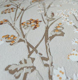 DecoratorsBest Blossom Branches Grey Beige Wallpaper