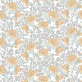 DecoratorsBest Floral Sonata Yellow & Grey Wallpaper