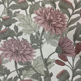 Veer Decor Floral Sonata Pink and Green Wallpaper