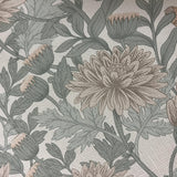 Veer Decor Floral Sonata Beige and Green Wallpaper