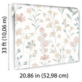 DecoratorsBest Floral Candy Beige & Green Wallpaper