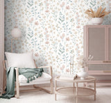 DecoratorsBest Floral Candy Beige & Green Wallpaper