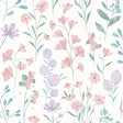 DecoratorsBest Floral Candy Pink and Violet Wallpaper