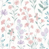 DecoratorsBest Floral Candy Pink and Violet Wallpaper