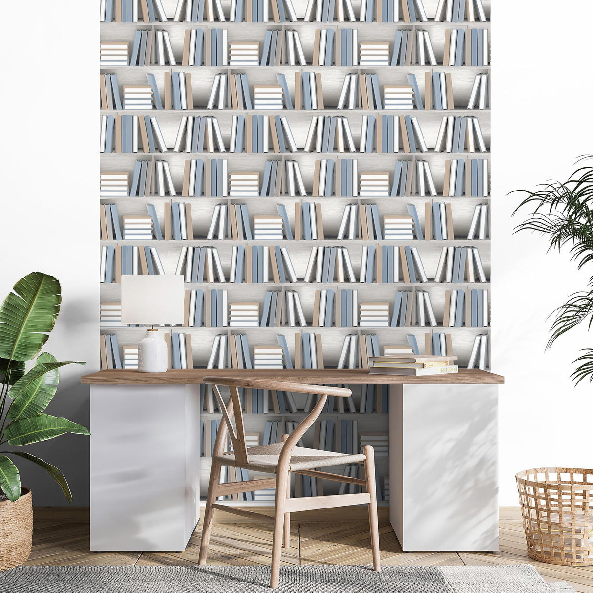 DecoratorsBest Nook Book Blue Wallpaper