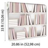 DecoratorsBest Nook Book Pink Wallpaper