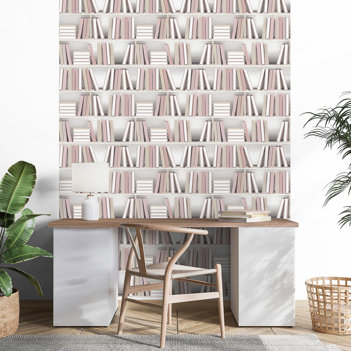 DecoratorsBest Nook Book Pink Wallpaper