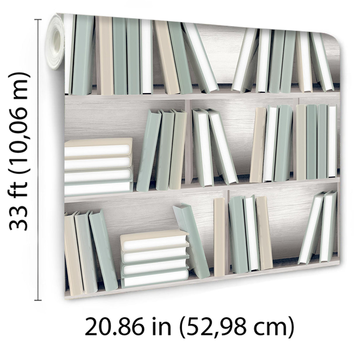 DecoratorsBest Nook Book Green Wallpaper