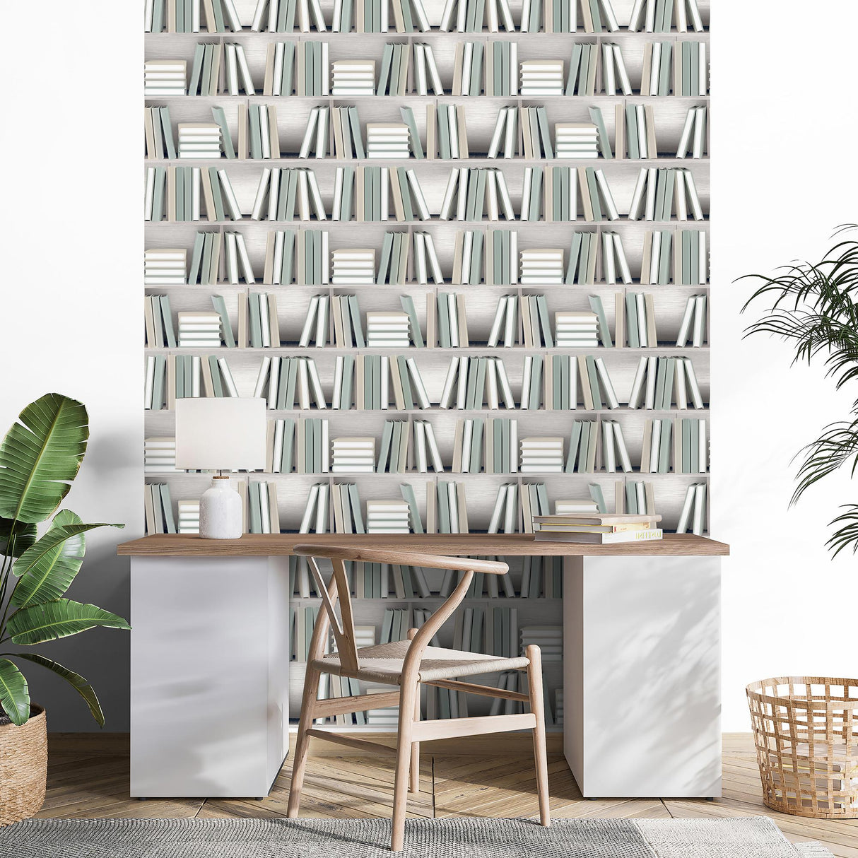 DecoratorsBest Nook Book Green Wallpaper