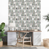 DecoratorsBest Nook Book Green Wallpaper