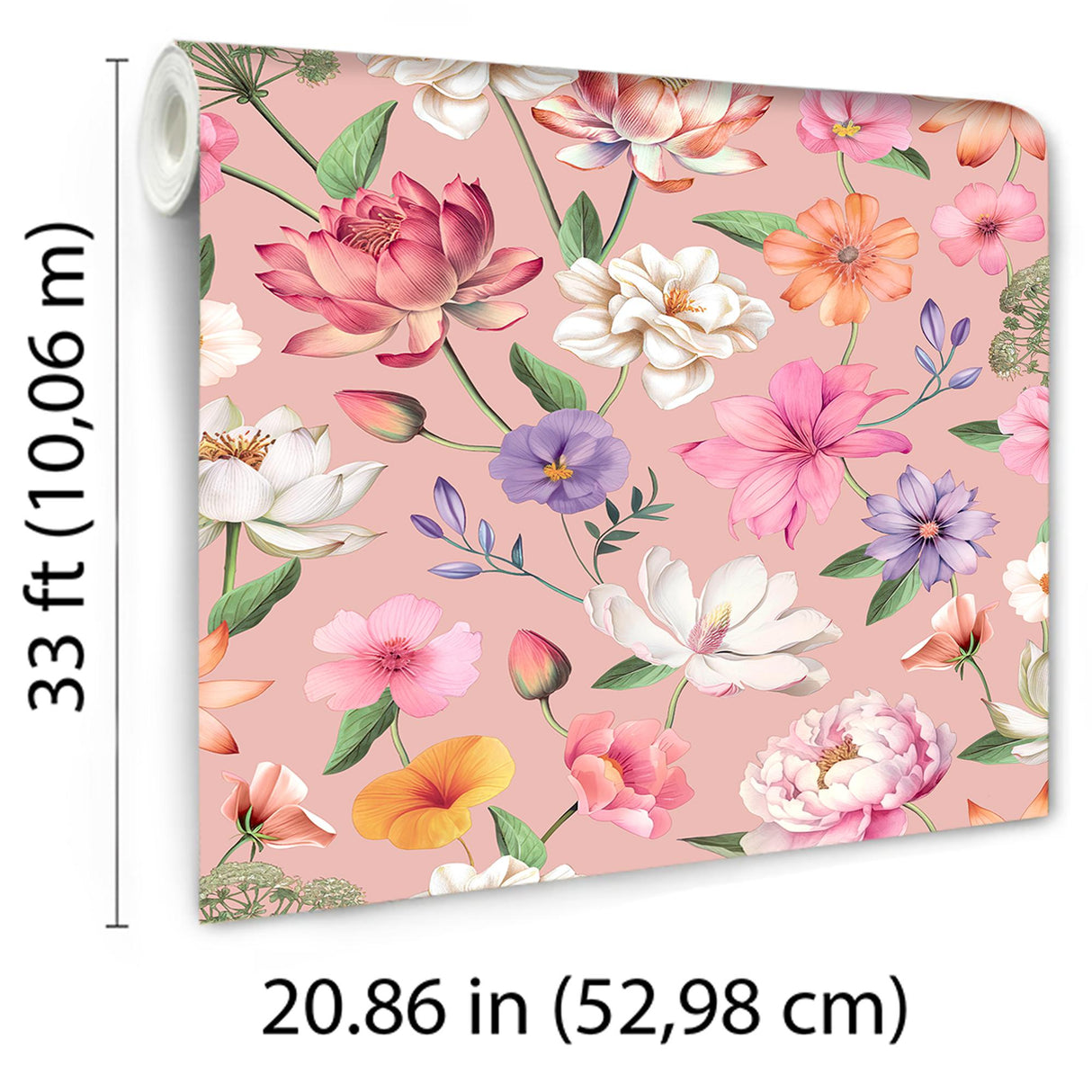 DecoratorsBest Floral Fantasia Pink Wallpaper