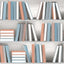 DecoratorsBest Nook Book Multi Color Wallpaper
