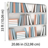 DecoratorsBest Nook Book Multi Color Wallpaper