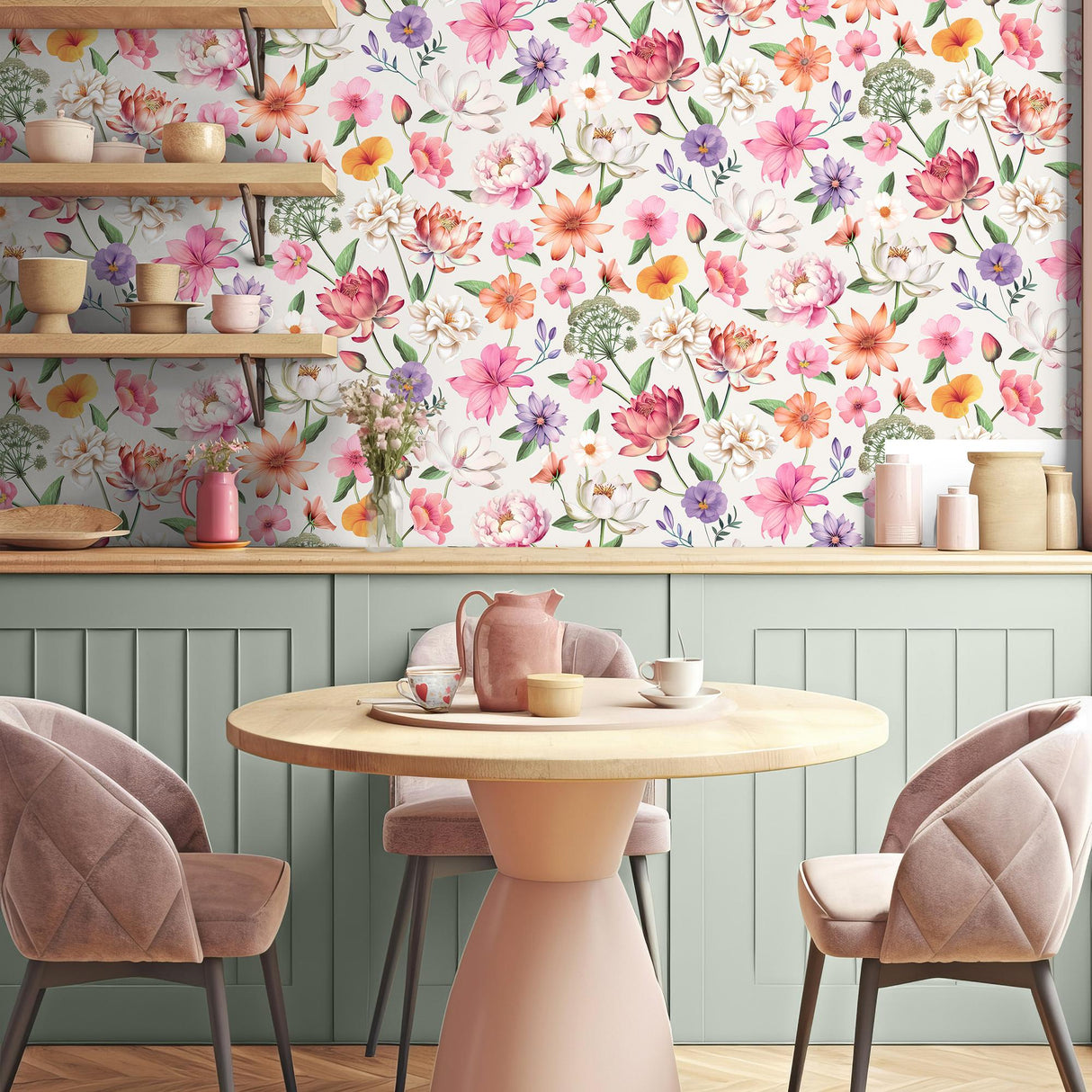 DecoratorsBest Floral Fantasia Multi Wallpaper