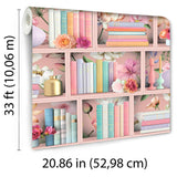 DecoratorsBest Blossom Shelves Pink Wallpaper