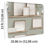 DecoratorsBest Frame Shelves Green Wallpaper