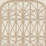 DecoratorsBest Lattice Rattan Panels Beige Wallpaper