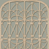 DecoratorsBest Lattice Rattan Panels Grey Wallpaper