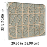 DecoratorsBest Lattice Rattan Panels Grey Wallpaper