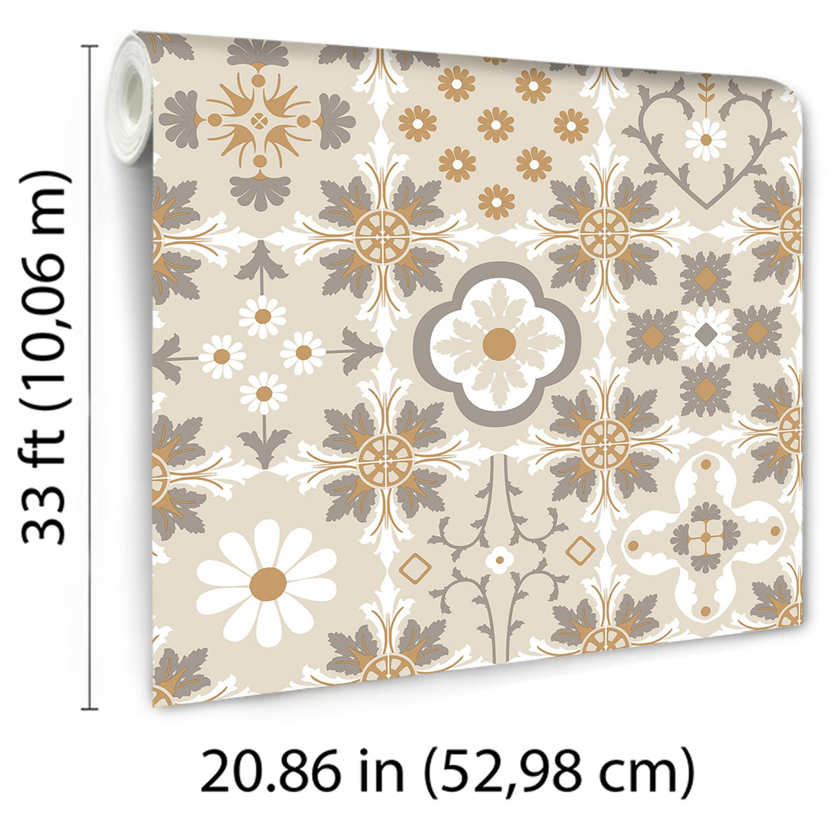 DecoratorsBest Ceramic Tiles Beige Wallpaper