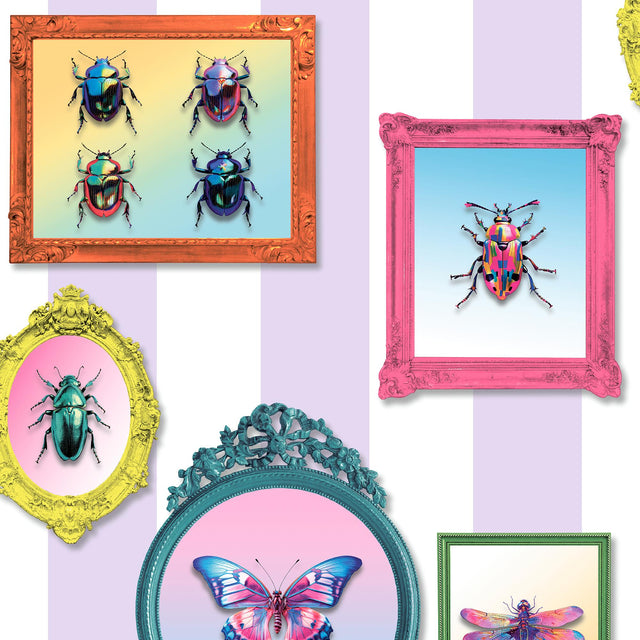 DecoratorsBest Entomology Gallery Purple Wallpaper