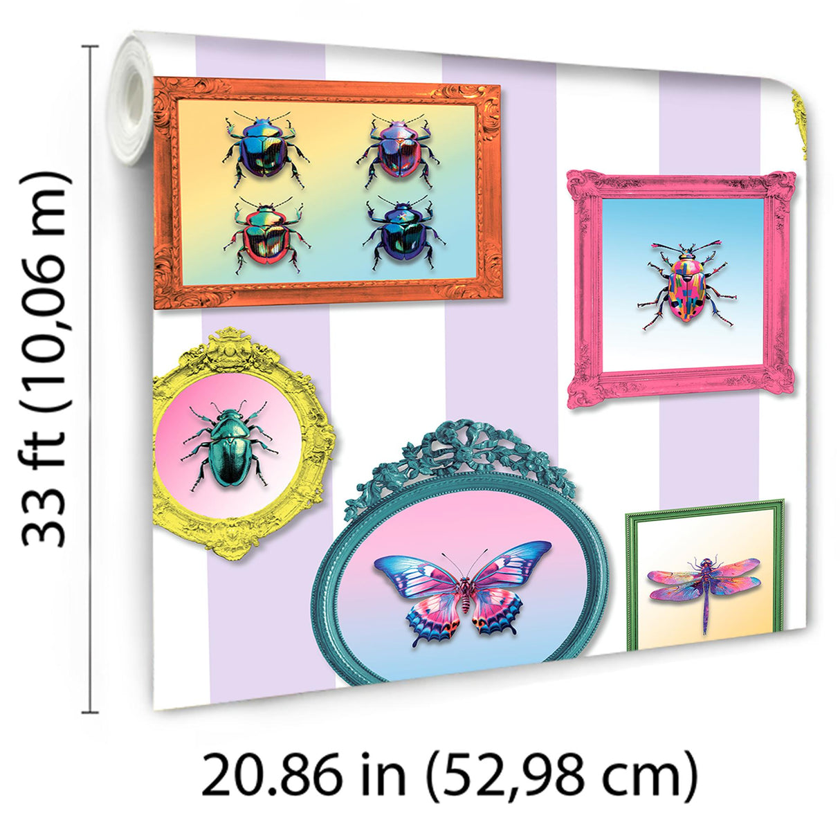 DecoratorsBest Entomology Gallery Purple Wallpaper