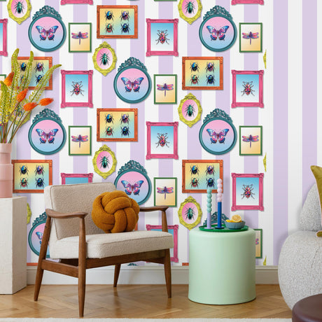 DecoratorsBest Entomology Gallery Purple Wallpaper